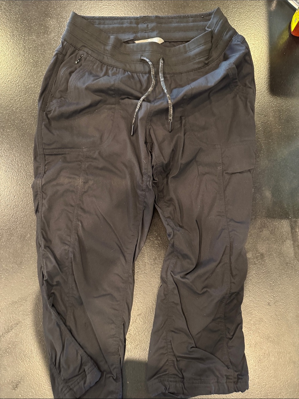The North Face Black Cargo Jogger Pants with Drawcord